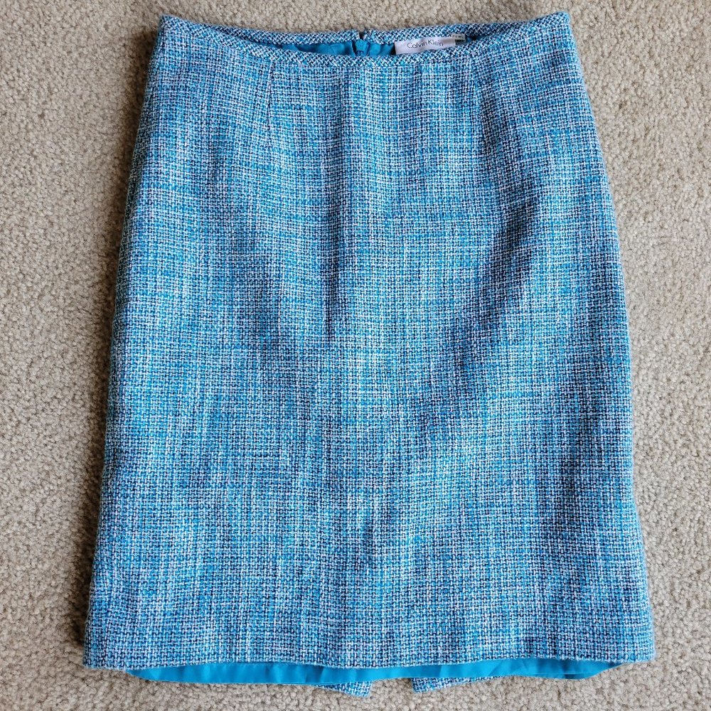 Calvin Klein Cotton Tweed pencil skirt